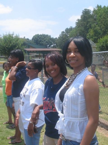 Ms. Teekee & Kelly at lil angelos Ball game in the ATL! 